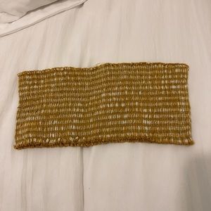 Brandy Melville Smocked Bandeau Tube Top